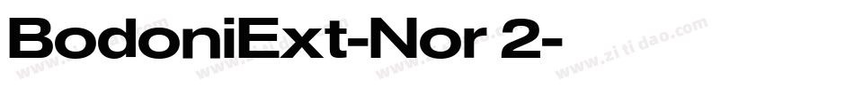 BodoniExt-Nor 2字体转换